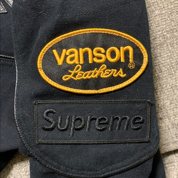 Supreme x Vanson Black Jacket - Picture 3 of 4